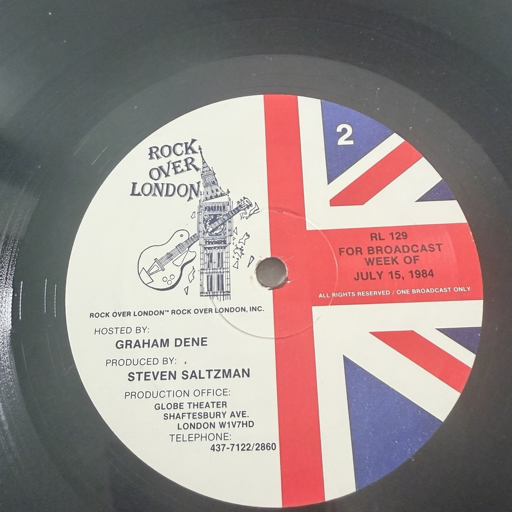 Rock over London #129 July 15, 1984 Vinyl Record LP Radio Show NO CUE SHEET - Picture 7 of 7